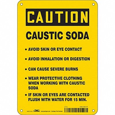 Safety Sign 10 inx7 in Polyethylene