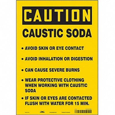 Safety Sign 14 in x 10 in Vinyl