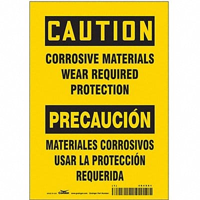 Safety Sign 10 inx7 in Vinyl