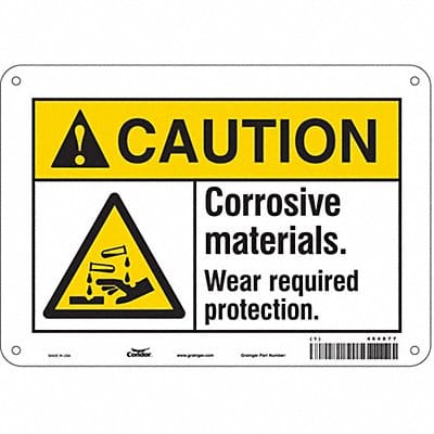 Safety Sign 7 inx10 in Polyethylene