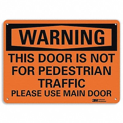 Security Sign 10 in x 14 in Aluminum