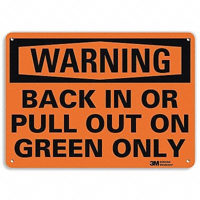 Warning Sign 7 in x 10 in Aluminum