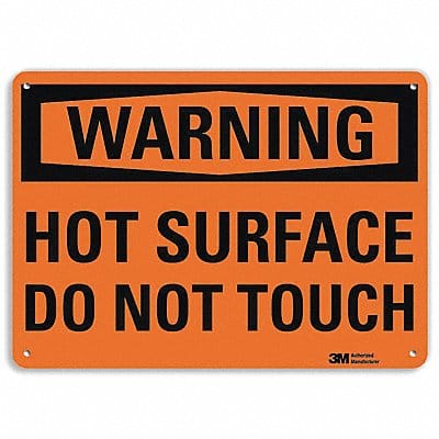 Warning Sign 7 in x 10 in Aluminum Warning Sign 7 in x 10 in Aluminum
