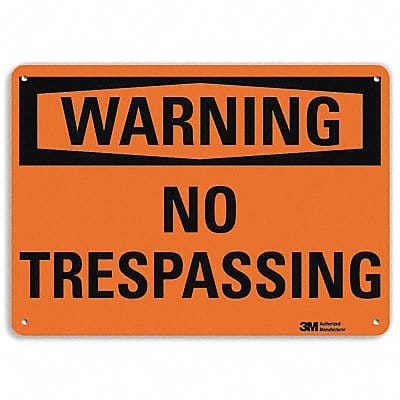 Danger Sign 7 in x 10 in Aluminum