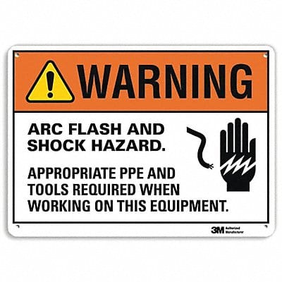 J2716 Warning Sign 10 inx14 in Aluminum