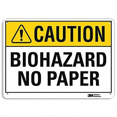Caution Sign 10 in x 14 in Aluminum