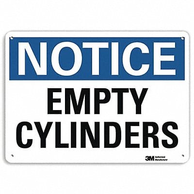 Notice Sign 7 in x 10 in Aluminum