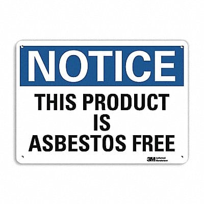 Notice Sign 10 in x 14 in Aluminum