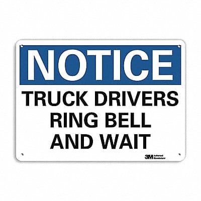 Non-Rflct Loading Unloading Sign 10x14in