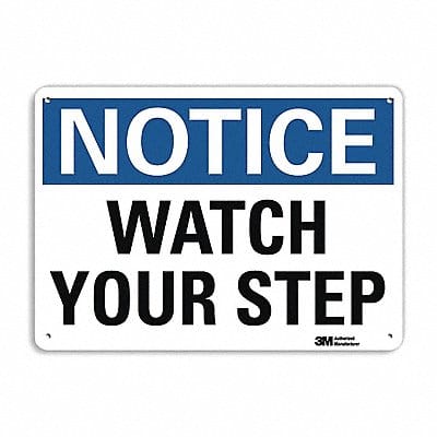 Notice Sign 10 inx14 in Aluminum
