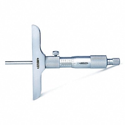 Depth Micrometer 4 L Base Flat Anvil