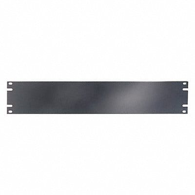 Blank Panel For 2 Rack Units Black