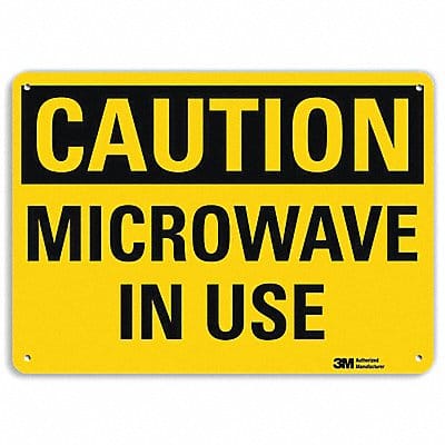 Caution Sign 7 in x 10 in Aluminum