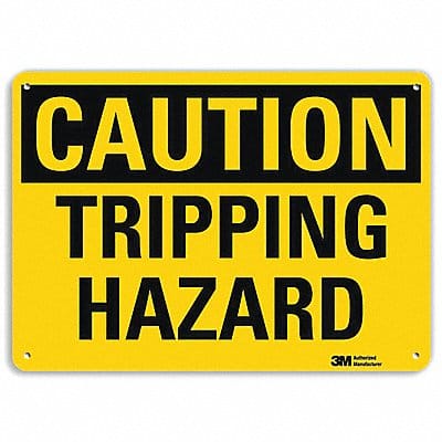 Caution Sign 10 inx14 in Aluminum