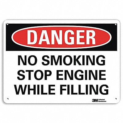 Danger Sign 7 in x 10 in Aluminum