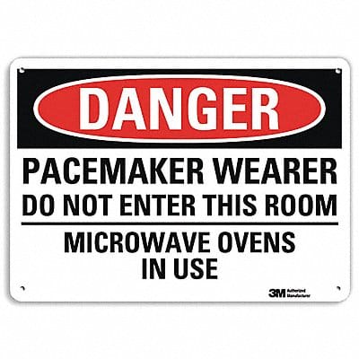 Danger Sign 7 in x 10 in Aluminum
