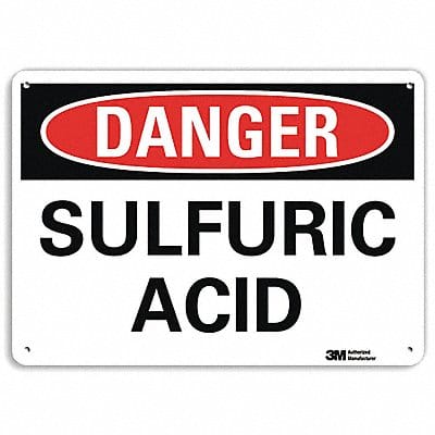 Danger Sign 7 in x 10 in Aluminum