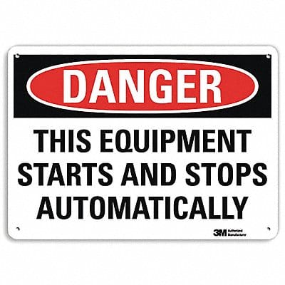 Danger Sign 7 in x 10 in Aluminum