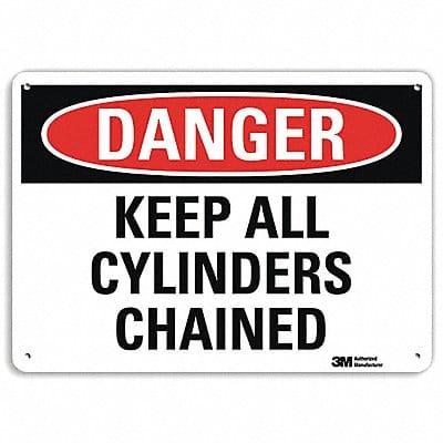 Danger Sign 7 in x 10 in Aluminum