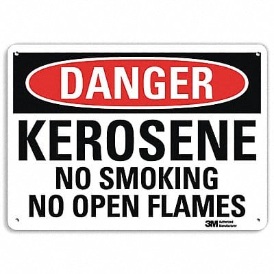Danger Sign 7 in x 10 in Aluminum