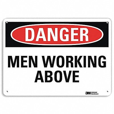 Danger Sign 7 in x 10 in Aluminum