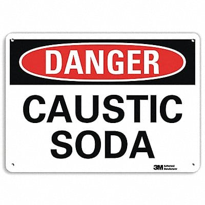 Danger Sign 7 in x 10 in Aluminum
