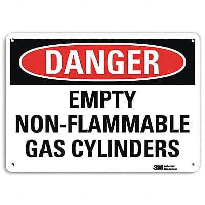 Danger Sign 7 in x 10 in Aluminum