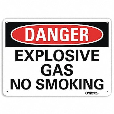 Danger Sign 7 in x 10 in Aluminum