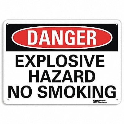 Danger Sign 7 in x 10 in Aluminum