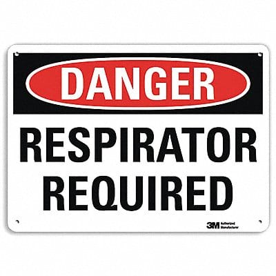 Danger Sign 10 in x 14 in Aluminum