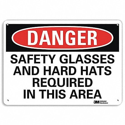 Danger Sign 10 inx14 in Aluminum