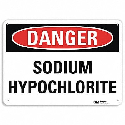 Danger Sign 10 inx14 in Aluminum