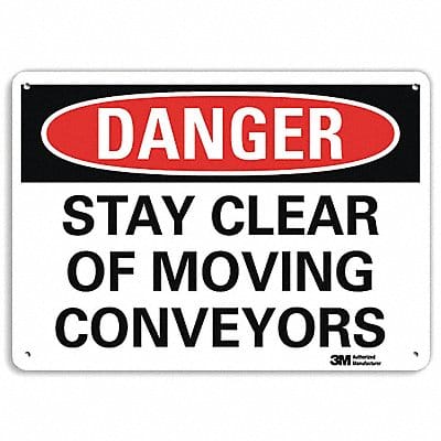 Danger Sign 10 inx14 in Aluminum