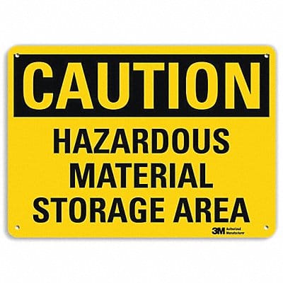 Caution Sign 7 in x 10 in Aluminum