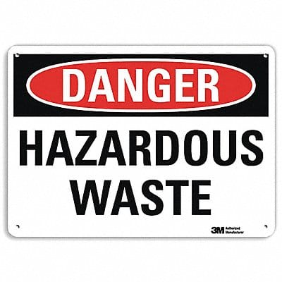 Danger Sign 10 inx14 in Aluminum