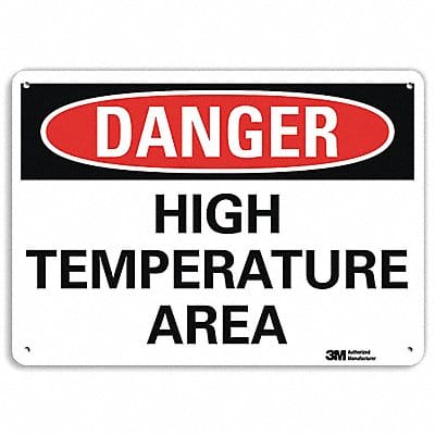 Danger Sign 10 inx14 in Aluminum