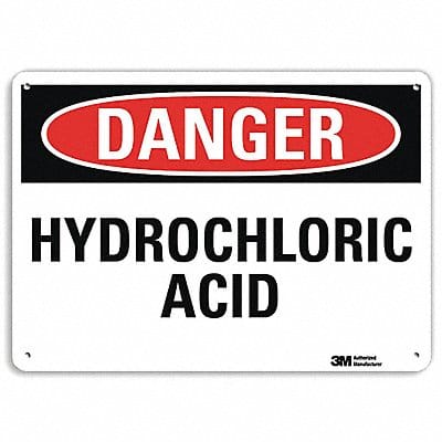 Danger Sign 10 inx14 in Aluminum
