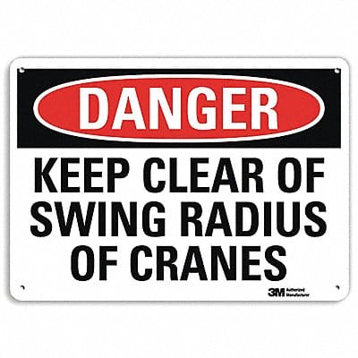 Danger Sign 10 in x 14 in Aluminum