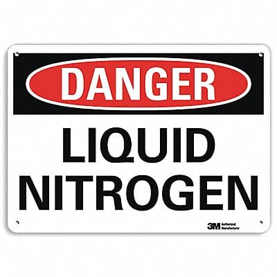 Danger Sign 10 inx14 in Aluminum