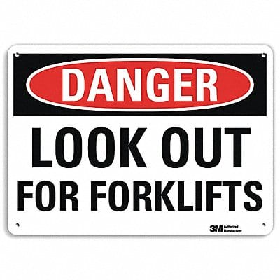 Danger Sign 10 inx14 in Aluminum