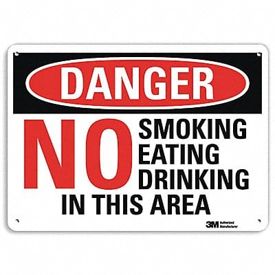 Danger Sign 10 in x 14 in Aluminum