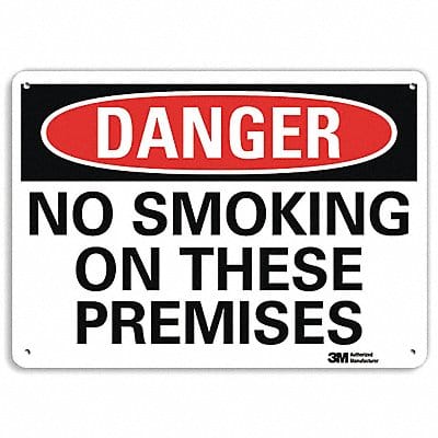 Danger Sign 10 inx14 in Aluminum