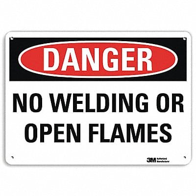 Danger Sign 10 in x 14 in Aluminum
