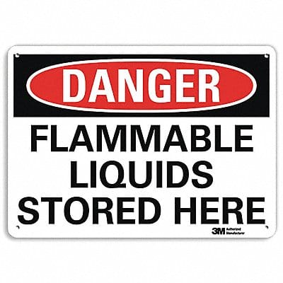 Danger Sign 10 inx14 in Aluminum