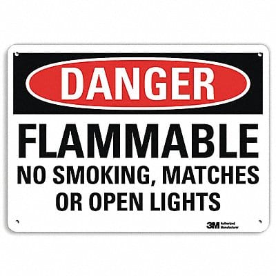Danger Sign 10 inx14 in Aluminum