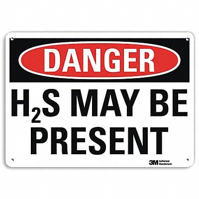 Danger Sign 10 inx14 in Aluminum