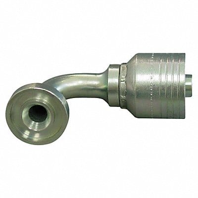Crimp Fitting 90 Deg 1/2 I.D. M Flange Crimp Fitting 90 Deg 1/2 I.D. M Flange