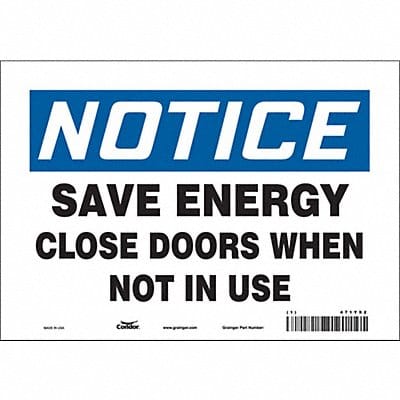 Safety Sign 7 in x 10 in Vinyl