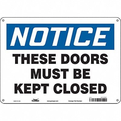 Safety Sign 10 in x 14 in Polyethylene Safety Sign 10 in x 14 in Polyethylene