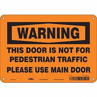 Safety Sign 7 in x 10 in Aluminum